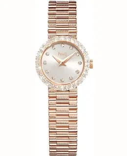Piaget Tradition Silver Dial Diamond Rose Gold Women's Watch G0A42048