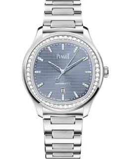 Piaget Polo Date Blue Dial Steel Women's Watch Model G0A47027