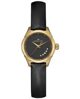 HAMILTON JAZZMASTER LADY QUARTZ H32121430 BLACK DIAMOND DIAL