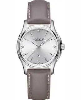 Hamilton Jazzmaster Lady Auto Silver Dial Leather Strap Women's Watch H32315891
