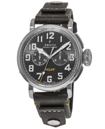 Brand New Authentic Zenith Pilot Type 20 Chronograph, Model: 03.2434.4069/20.I010 (black, arb9260)