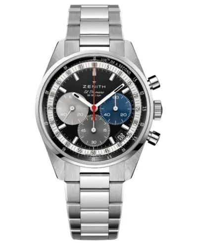 Brand New Authentic Zenith Chronomaster Original Automatic Chronograph Black Dial Steel Men's Watch Model 03.3200.3600/22.M3200 (black, arb9279)