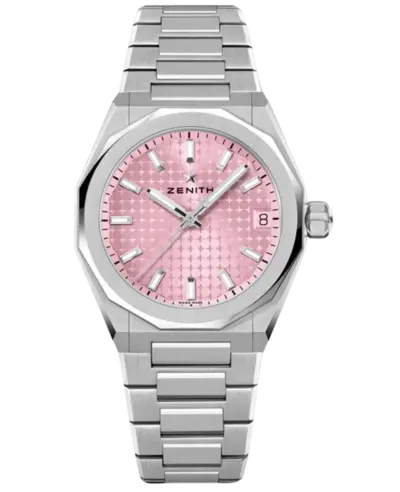 Brand New Authentic Zenith Defy Open Pink Dial Steel Women's Watch 03.9400.670/18.I001 (pink, arb9300)