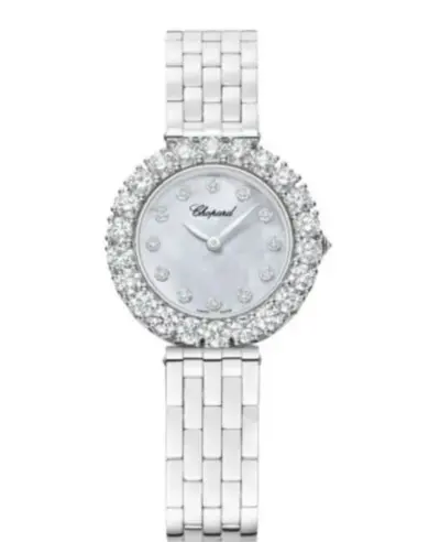 Chopard L'Heure Du Diamant Mother of Pearl Dial Steel Women's Watch Model 10A378-1601 (arb9337)