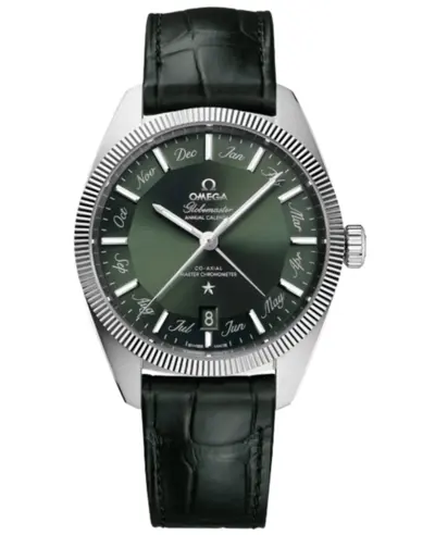 Omega Constellation Globemaster Automatic Chronometer Movement Green Dial Men's Watch Model 130.33.41.22.10.001 (green, arb9364)