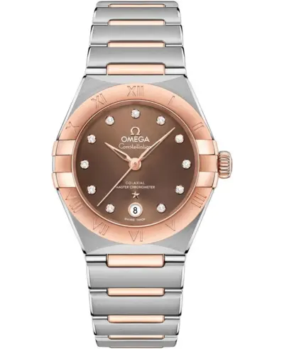 Omega Constellation Manhattan Chronometer 13120292063001 131.20.29.20.63.001 (brown, arb9440)