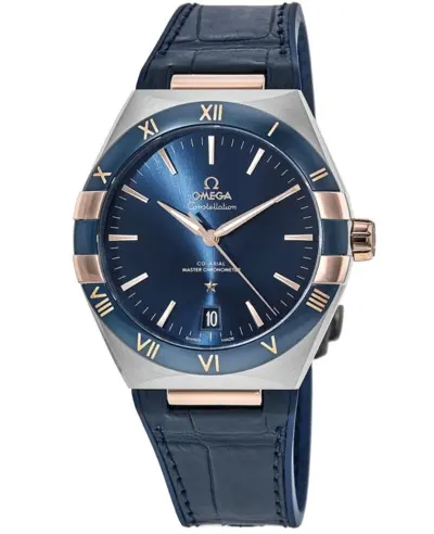 Omega Constellation Co-Axial Master Chronometer Blue Dial 18K Sedna Gold Model: 131.23.41.21.03.001 (blue, arb9458)