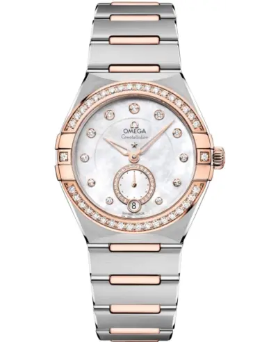 Omega Constellation Co-Axial Master Chronometer Mother of Pearl Dial Steel Women's Watch Model 131.25.34.20.55.001 (arb9481)