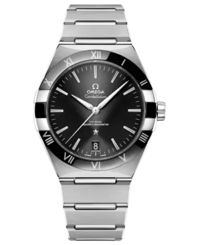 Omega Constellation Co-Axial Master Chronometer Automatic Black Dial Steel Men's Watch [131.30.41.21.01.001] (black, arb9484)