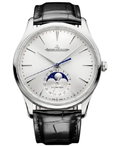 Jaeger-LeCoultre Q1368430 Master Ultra Thin Moon Automatic Silver Dial Men's Luxury Watch (arb9540)