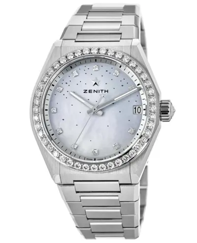 Women's Zenith Defy Midnight Automatic Diamond Steel Watch - Model 16.9200.670/03.mi001 (arb9575)