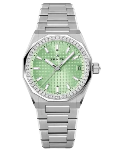 Zenith Defy Skyline Model 16.9400.670/61.I001 Green Dial Diamond Steel Women's Watch (green, arb9579)
