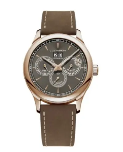 Chopard L.U.C Perpetual Twin Automatic Grey Dial 18K Rose Gold Men's Watch Model 161976-5003 (arb9593)