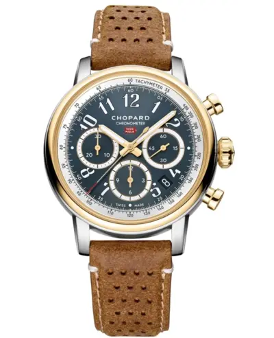 Chopard Mille Miglia Classic Chronograph Automatic Blue Dial Gold Bezel Men's Watch Model 168619-4001 (blue, arb9624)