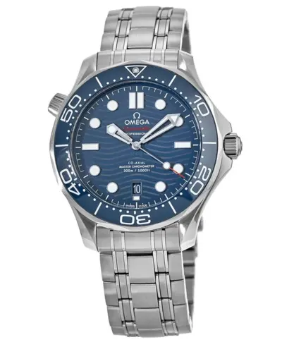 Omega Seamaster Diver 300M Blue Dial Steel Bracelet Men's Watch 210.30.42.20.03.001 (blue, arb9684)