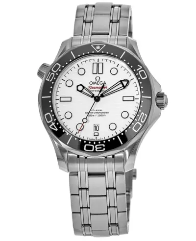 Omega Seamaster Diver 300M White Polar Dial Steel Men's Watch, Model: 210.30.42.20.04.001 (white, arb9687)