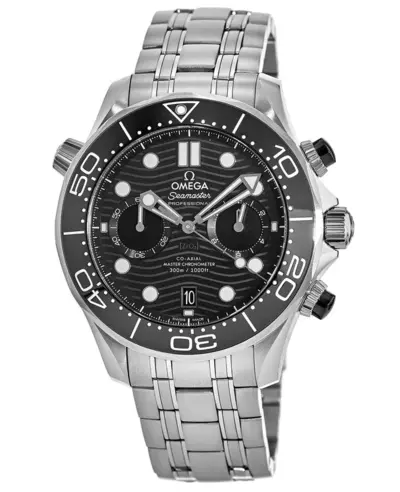 Omega Seamaster Diver 300M Chronograph Model 210.30.44.51.01.001 - Black Dial, Steel Case (black, arb9691)