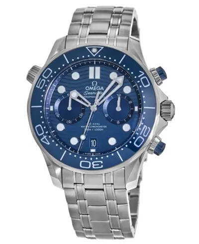 Omega Seamaster Diver 300M Chronograph Blue Dial Steel Men's Watch Model NO:210.30.44.51.03.001 (blue, arb9692)