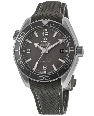 OMEGA Seamaster Planet Ocean 600M (21532.44.21.01.002) - Men's Automatic Grey Dial Rubber Strap Chronograph Watch 215.32.44.21.01.002 (arb9732)