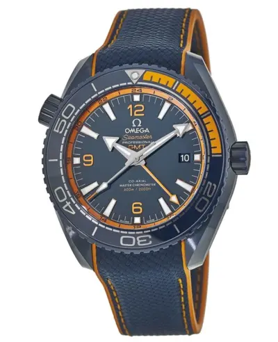 Omega Seamaster Planet Ocean 600M Model 21592462203001 - Blue Ceramic, Rubber Strap 215.92.46.22.03.001 (blue, arb9752)