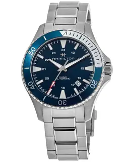 Hamilton Khaki Navy Scuba Auto Blue Dial Steel Men's Watch Model H82345141