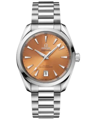 Omega Seamaster Aqua Terra Shades Orange Dial Steel Men's Watch Model 220.10.38.20.12.001 (orange, arb9783)