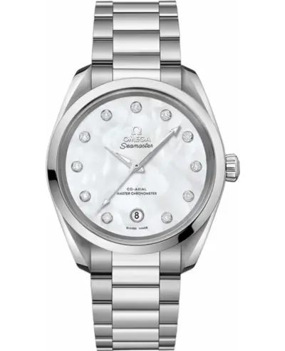 Omega Seamaster Aqua Terra Mother of Pearl Dial Steel Women's Watch Model 220.10.38.20.55.001 (arb9786)