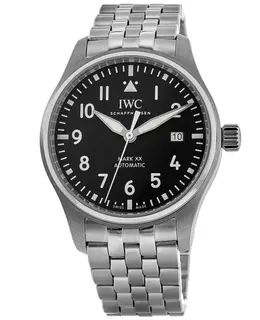 IWC Pilot's Mark XX Black Dial Steel Men's Watch Model IW328202