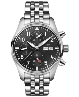 IWC Pilot's Chronograph Automatic Black Dial Steel Men's Watch iw388113