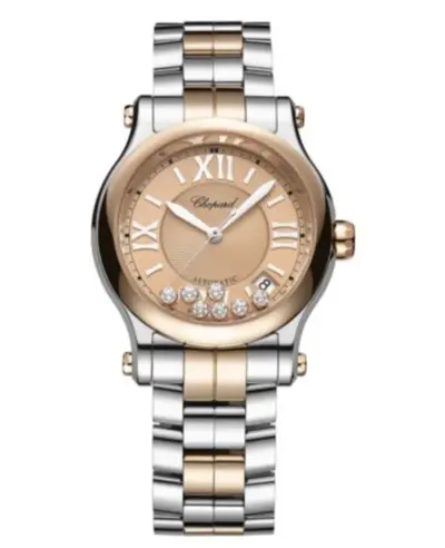 Brand New Chopard Happy Sport Medium Automatic 36mm Watch Model 278559-6019 (arb10001)