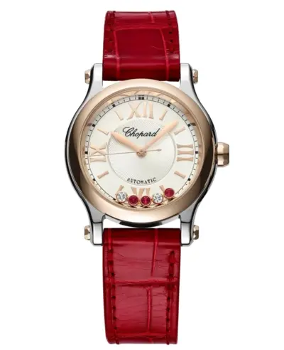 Chopard Happy Sport 30mm Automatic Silver Diamond Dial Women's Watch Model 278573-6026 (arb10019)