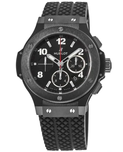 Hublot Big Bang Chronograph 301.CM.130.RX - Black Ceramic Case, Rubber Strap (black, arb10135)