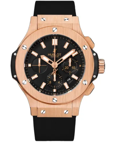 Hublot Big Bang 44mm 18kt Rose Gold Case Rubber Strap Men's Watch Model 301.PX.1180.RX (black, arb10139)