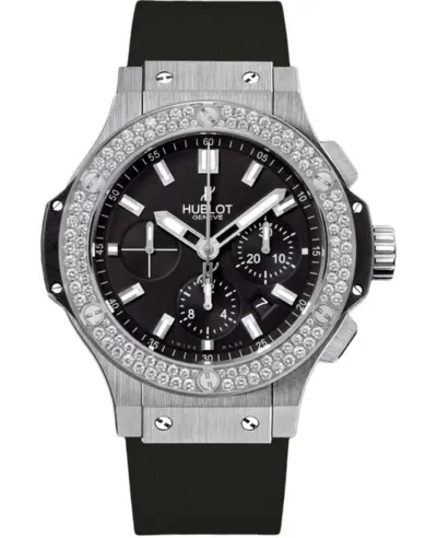 Hublot Big Bang 44mm Black Chronograph Diamond Men's Watch Model: [301.SX.1170.RX.1104] (black, arb10150)