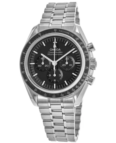 Omega Speedmaster Professional Moonwatch Transparent Case back Black Dial Steel Men's Watch - Model 310.30.42.50.01.002 (black, arb10164)