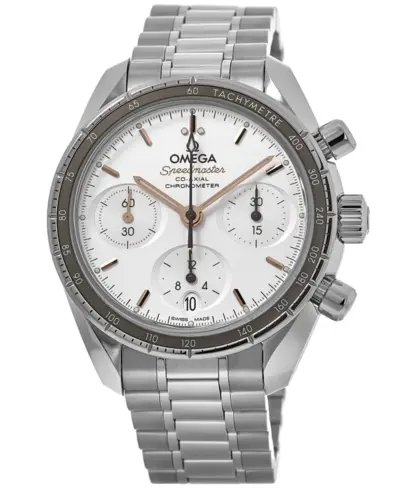 Omega Speedmaster Co-Axial Chronograph Model:324.30.38.50.02.001 38mm Silver Dial Steel Unisex Watch (arb10210)