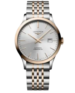 Longines Record L28205727 Silver Dial Steel Men's Watch