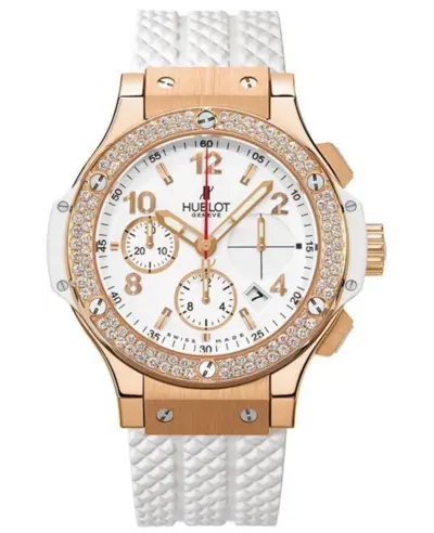 Brand New Authentic Hublot Big Bang Portocervo White Dial Rubber Strap Men's Watch 341.pe.230.rw.114 (white, arb10254)