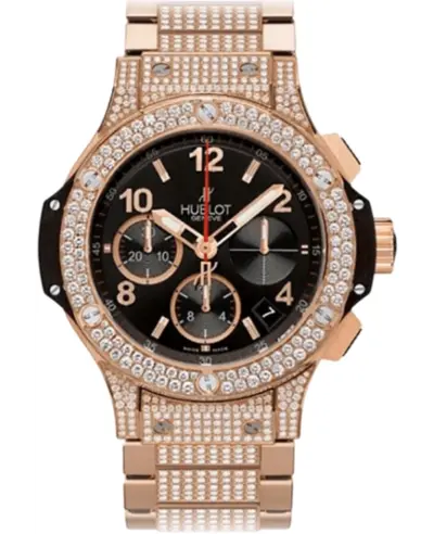 Hublot Big Bang Chronograph 341.PX.1223.PX.2704 - Black Dial | Rose Gold (black, arb25166)