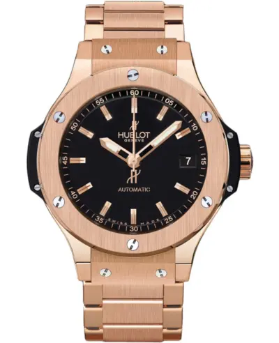 Hublot Big Bang Model 365.PX.1180.PX - 38mm Rose Gold Automatic Watch with Black Dial and Sapphire Crystal (black, arb10300)