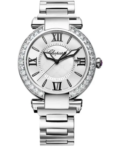 Chopard Imperiale Automatic Model 388531-3004 Diamond Bezel Women's Watch Silver Dial (arb10325)