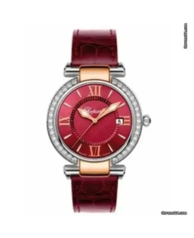 Chopard Imperiale 36mm Gold & Steel Diamond Bezel Women's Watch - Model 388532-6017 (red, arb10336)