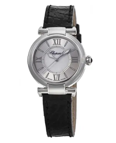 Chopard Imperiale Automatic Women's Watch Model 388563-3005 Silver Dial Leather Strap - Brand New Authentic (arb10338)