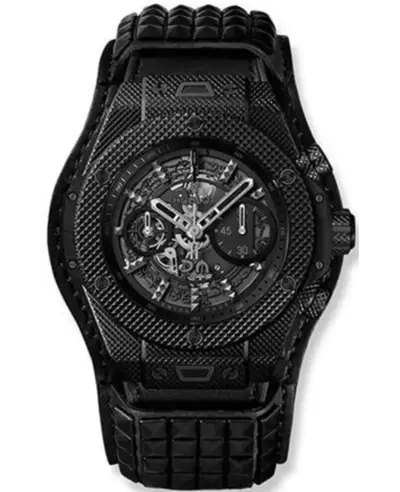 Hublot Big Bang Unico Limited Edition, Skeleton Dial Black Leather Strap Men's Watch (411.CX.1114.VR.DPM17) (arb10358)