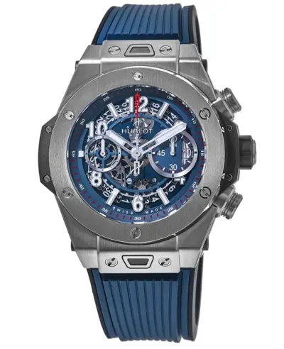 Hublot Big Bang Unico 411.NX.5179.RX Titanium Blue Flyback Chronograph Men's Watch (arb10362)