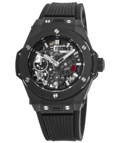 Authentic Hublot Big Bang Meca-10 Skeleton Dial Rubber Strap Men's Watch 414.CI.1123.RX (arb10366)