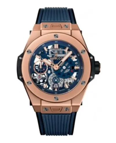 Hublot Big Bang Meca-10 414OI5123RX - Black Skeleton Dial Rubber Strap Men's Luxury Watch 414.OI.5123.RX (arb10370)