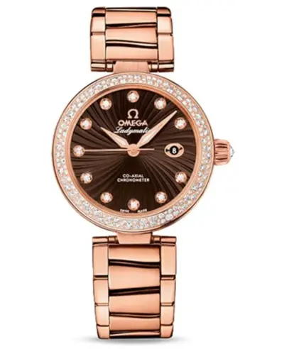 Omega De Ville Ladymatic Model 42565342063002 425.65.34.20.63.002 (brown, arb10456)