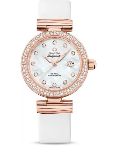 Omega De Ville Women's Watch, Model 42567342055008 - Rose Gold Case & White Dial 425.67.34.20.55.008 (arb10460)