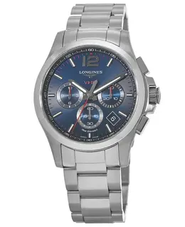 Longines Conquest V.H.P. Chronograph Blue Dial Steel Men's Watch l3.717.4.96.6